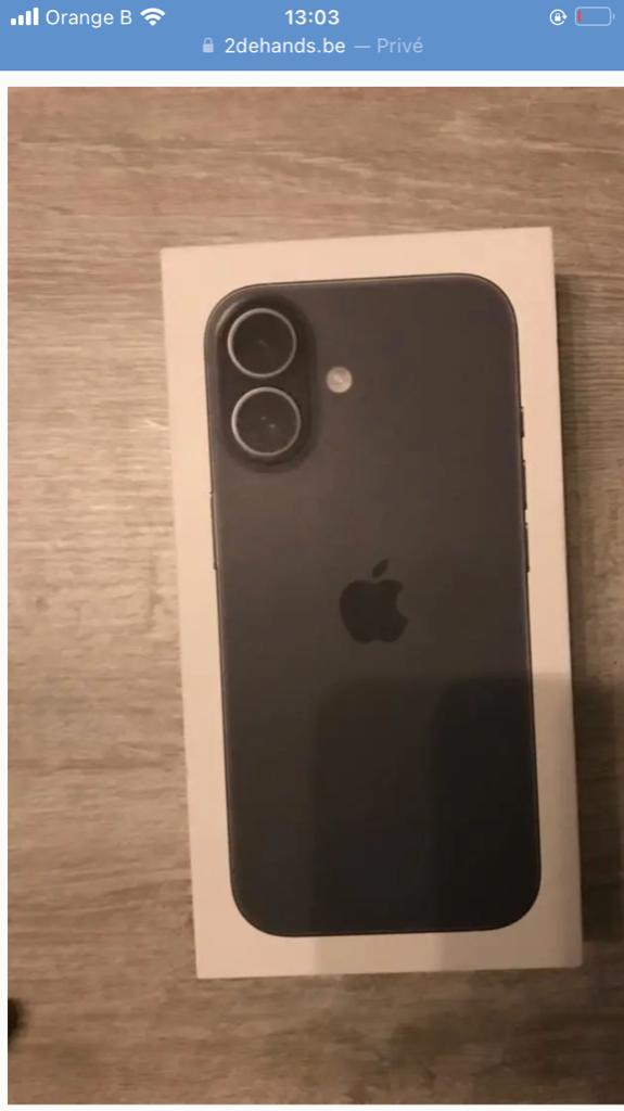 Iphone 17 black nieuw, Télécoms, Téléphonie mobile | Apple iPhone, Autres modèles, Enlèvement, 100 %, Noir