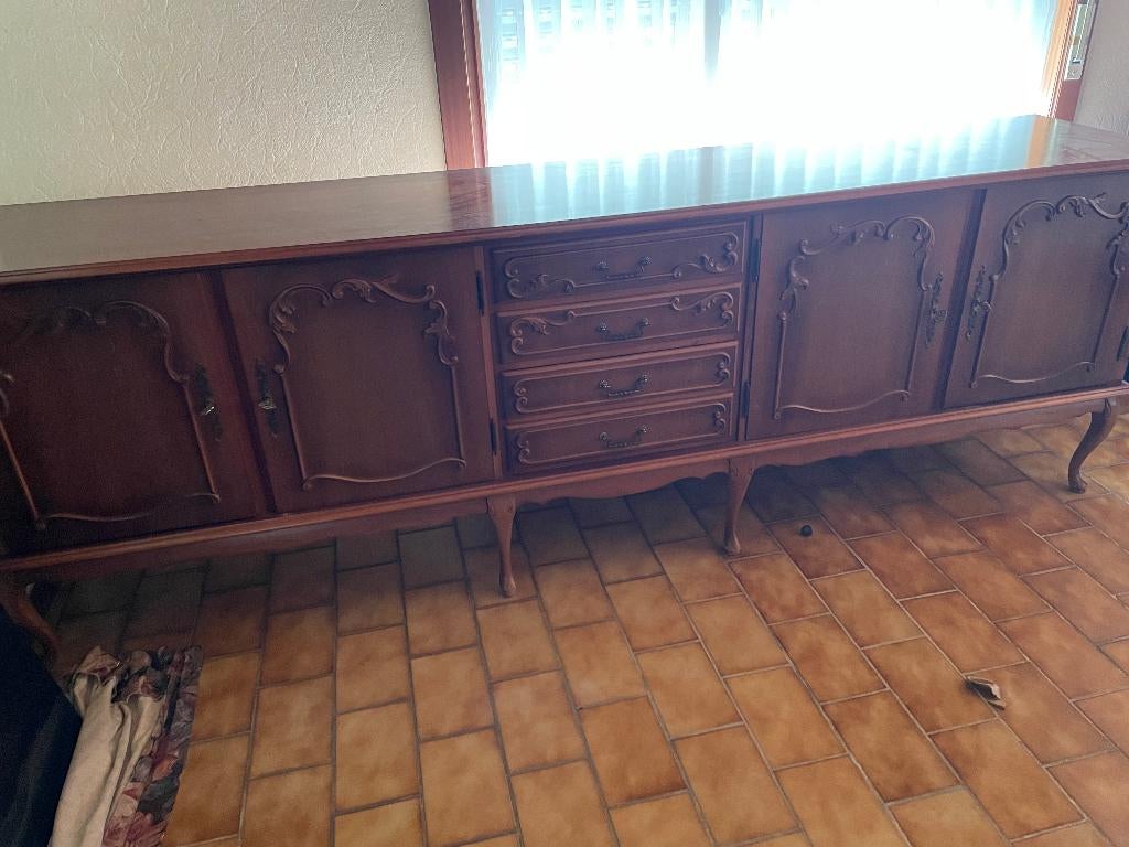 Lange dressoir kast, Ophalen, Gebruikt, Met deur(en), 200 cm of meer