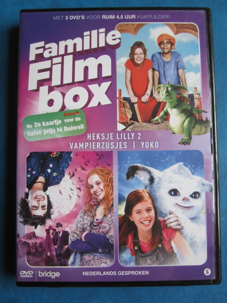 Familie Film box (3 disc), Cd's en Dvd's, Avontuur, Boxset, Ophalen of Verzenden, Zo goed als nieuw