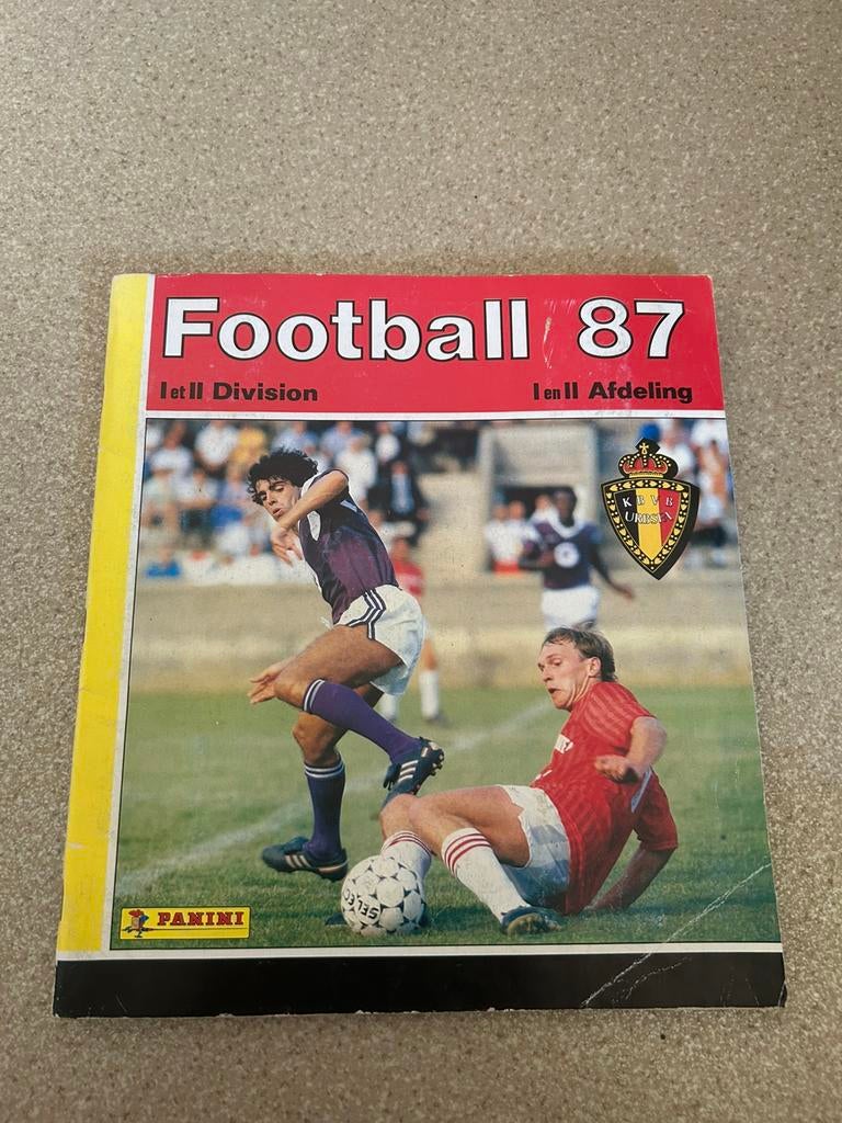 Panini Belgie ‘ Football 87’ compleet, Ophalen of Verzenden, Gebruikt, Meerdere stickers