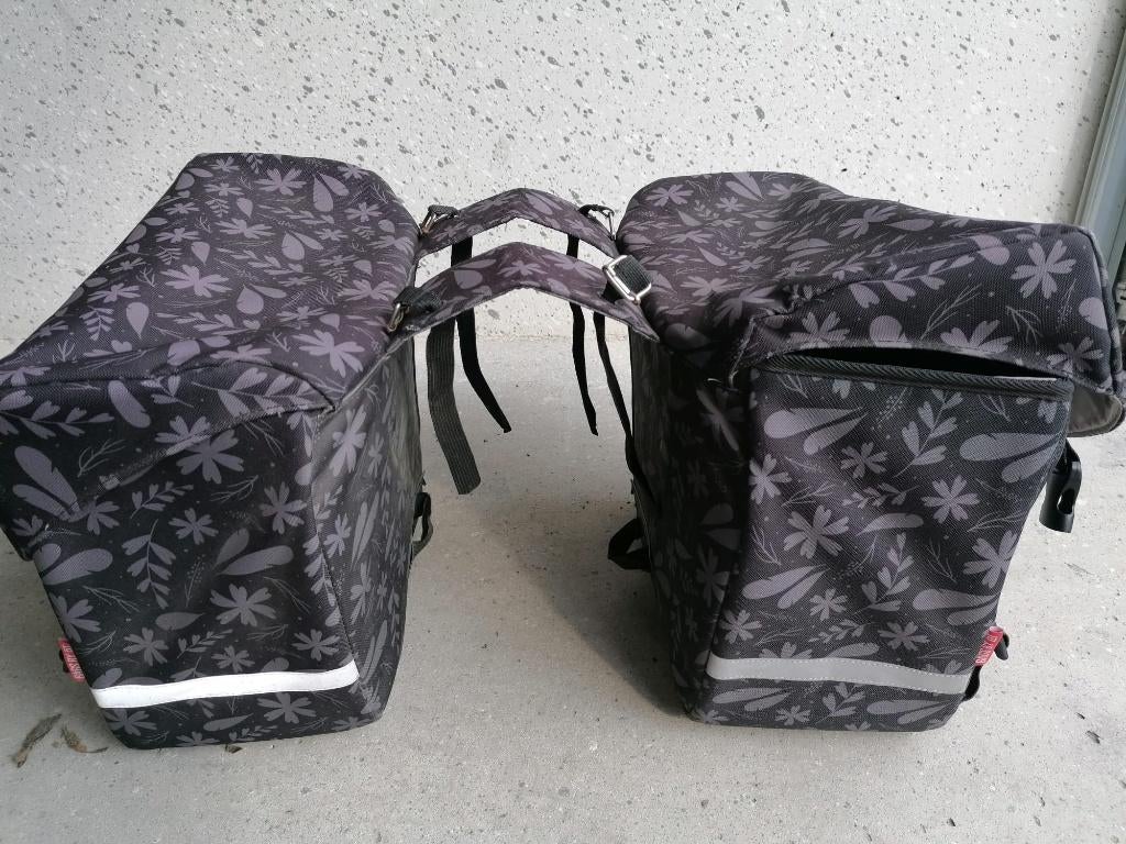 Fietstassen dubbel, Ophalen of Verzenden, Gebruikt, Onbekend