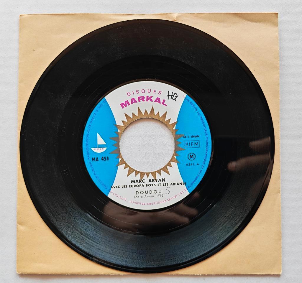 MARC ARYAN - Avec les Europa boys et les arianes (45t), 7 inch, Single, Ophalen of Verzenden, Zo goed als nieuw