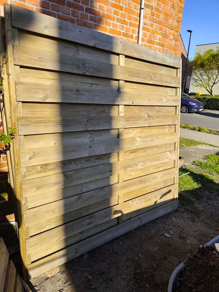 8 gevezen tuinschermen, Tuin en Terras, Schuttingen, Ophalen