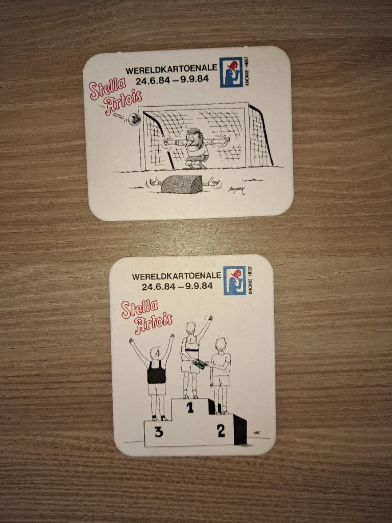 Bierviltjes stella artois R/V - week van het paard sept.1984, Verzamelen, Ophalen of Verzenden, Nieuw, Overige typen