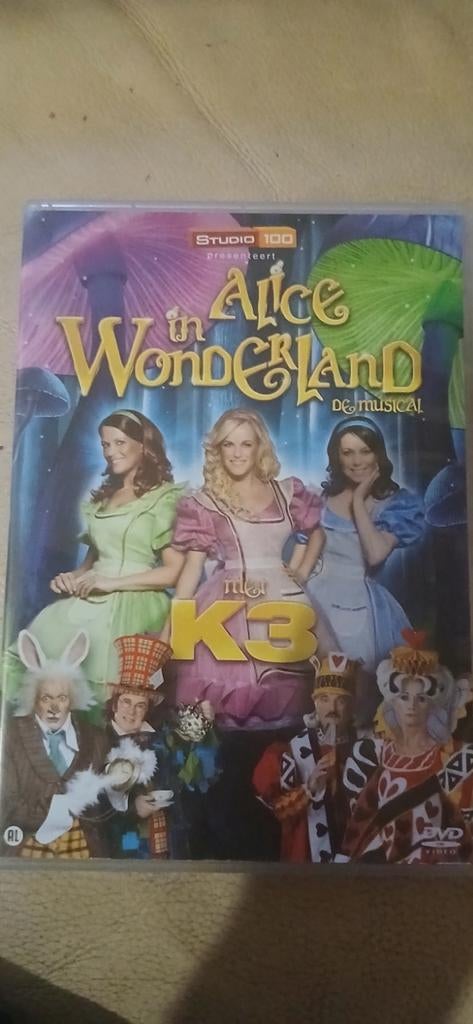 Dvd K3 alice in wonderland, Cd's en Dvd's, Ophalen of Verzenden