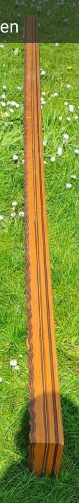 Vintage Houten Gordijnkoof – Retro Sierlijst met Golvende Ra, Ophalen