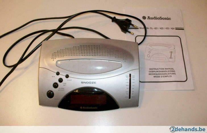 Te koop: Handige electrische radiowekker van "Aidio Sonic", Elektronische apparatuur, Wekkers, Ophalen, Gebruikt, Digitaal
