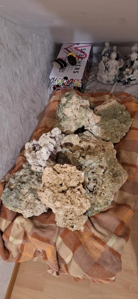 Scape stenen zeeaquarium ±60kg, Ophalen, Gebruikt, Plant(en), Steen of Hout