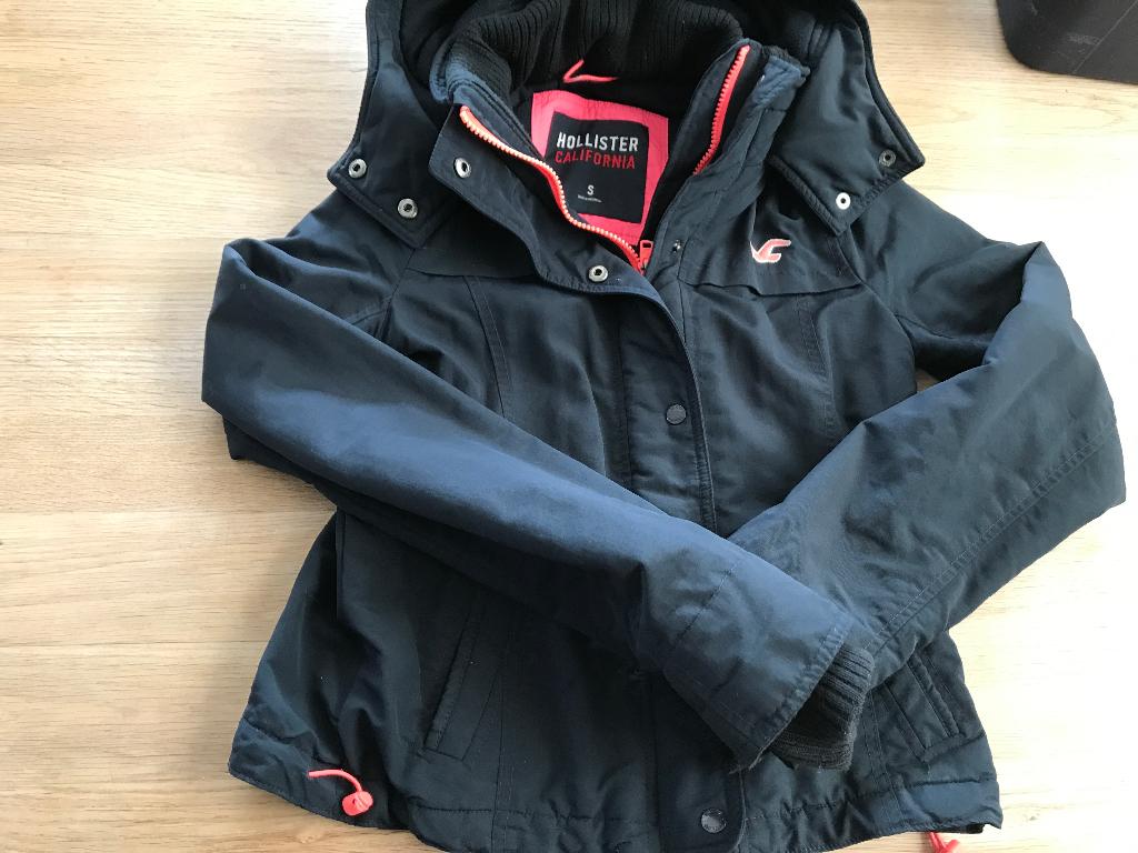 Jas hollister meisjes S, Kleding | Dames, Blauw, Ophalen of Verzenden, Maat 36 (S), Gedragen