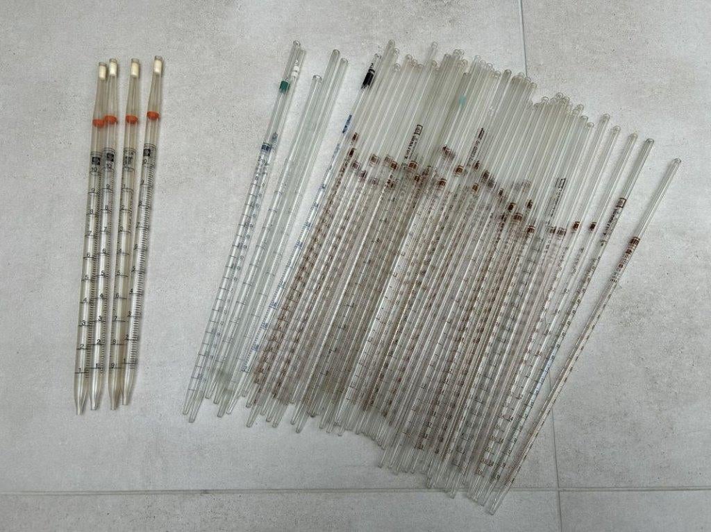 Labo Meetpipetten 2ml gegradueerd, labomateriaal, Diversen, Schoolbenodigdheden, Gebruikt, Ophalen of Verzenden