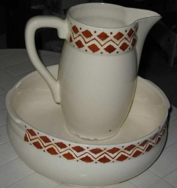 lampet met bruine decoratie, Ophalen of Verzenden