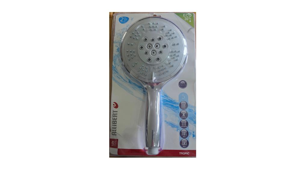 Douchette Allibert Tropic 5 - Modèle XL (15 cm), Enlèvement ou Envoi, Comme neuf, Chrome, Douche