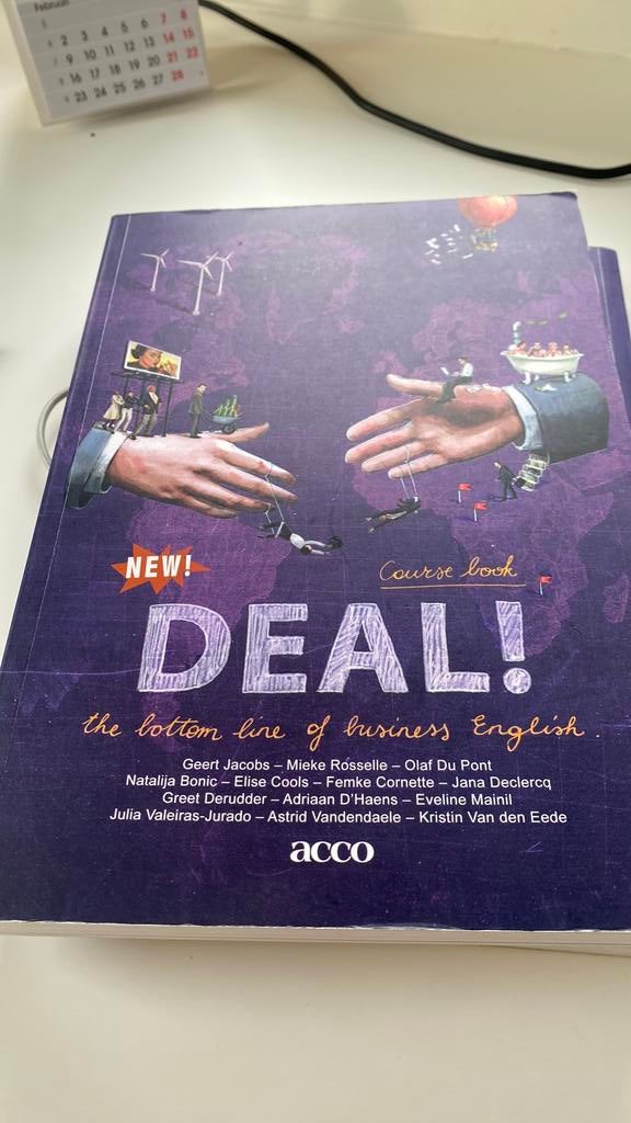 Geert Jacobs - Deal! The bottom line of business English, Ophalen of Verzenden, Geert Jacobs; Olaf Du Pont; Mieke Rosselle