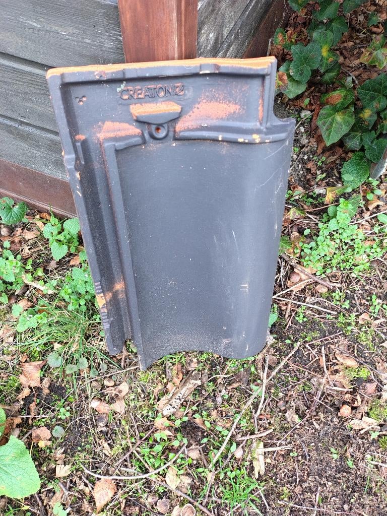 dakpannen Wienerberger Creaton anthraciet zwart, Bricolage & Construction, Tuiles & Revêtements de toit, Tuiles, Pierre ou Argile