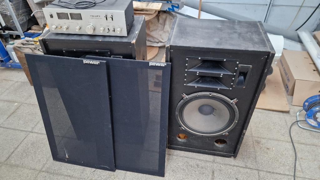 Ampli Vintage Scott 410A + Enceintes - Soirée - Mancave, TV, Hi-fi & Vidéo, Enlèvement, Utilisé