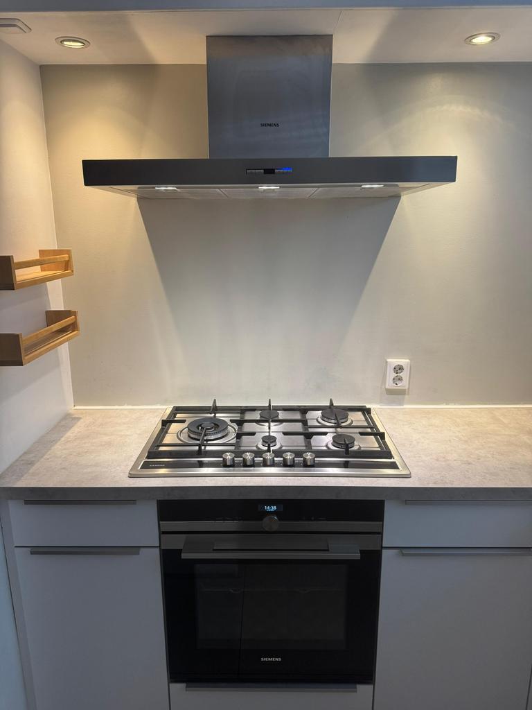 Cuisine d'angle complète + électroménagers + DÉMONTÉE, Enlèvement ou Envoi, Blanc, Cuisine d'angle