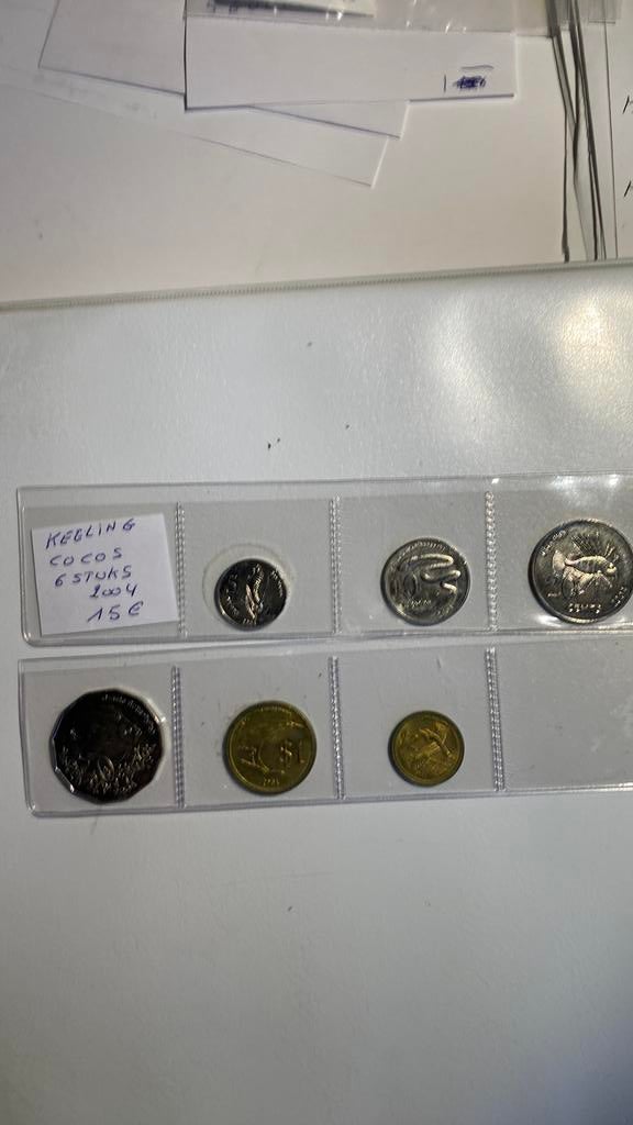 Setje munten keeling Coco’s, Ophalen of Verzenden, Munten