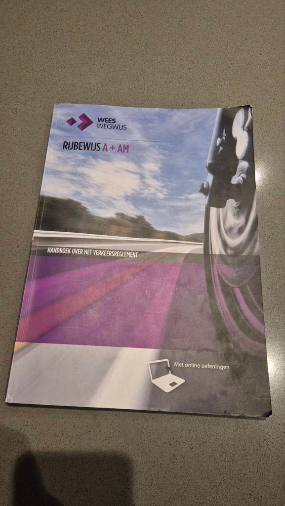 Studie boek rijbewijs A +AM, Ophalen of Verzenden