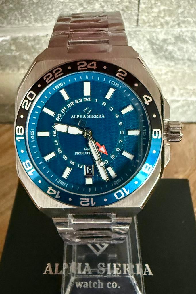PROTOTYPE Y ALPHA SIERRA SPORT CHRONO TWV599€! 💯%NIEUW!, Enlèvement ou Envoi, Neuf, Bleu