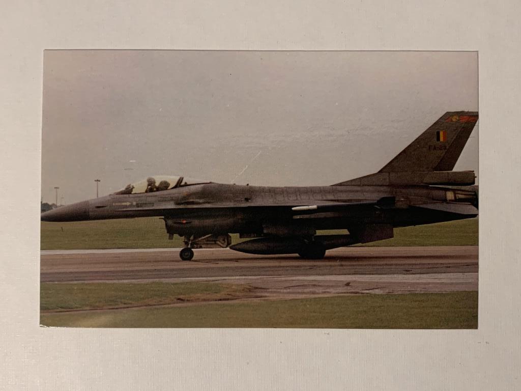 Postkaart F16 350SQN Belgian Air Force Beauvechain Florennes, Collections, Enlèvement ou Envoi, Armée de l'air, Autres types