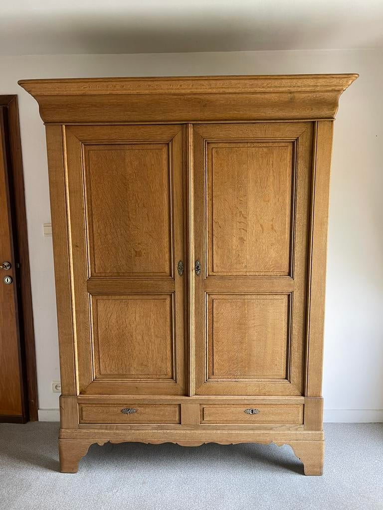 Garde-robe en chêne « LOUIS PHILIPPE », 150 à 200 cm, Enlèvement, Utilisé, 200 cm ou plus