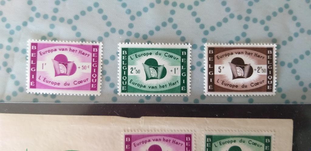 Belgische postzegels Europa vanuit het hart, Postzegels en Munten, Postzegels | Europa | België, Ophalen of Verzenden, Europa