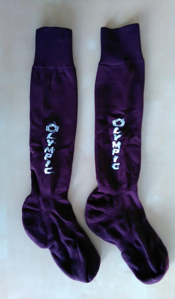 Voetbalkousen Olympic bordeaux paars, maat 33/36, Sport en Fitness, Voetbal, Ophalen of Verzenden, Zo goed als nieuw, Overige typen