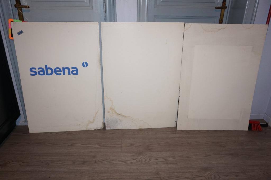sabena 3 grote pancartes van sabena - 210 cm x 100 cm, Verzamelen, Ophalen of Verzenden