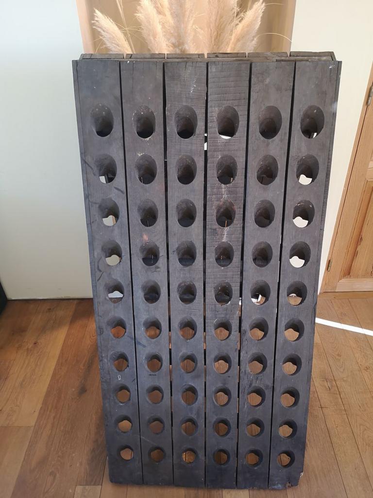 Originele Champagne Pupitre 120 flessen, Ophalen, Zo goed als nieuw, 25 flessen of meer, 75 cm of meer