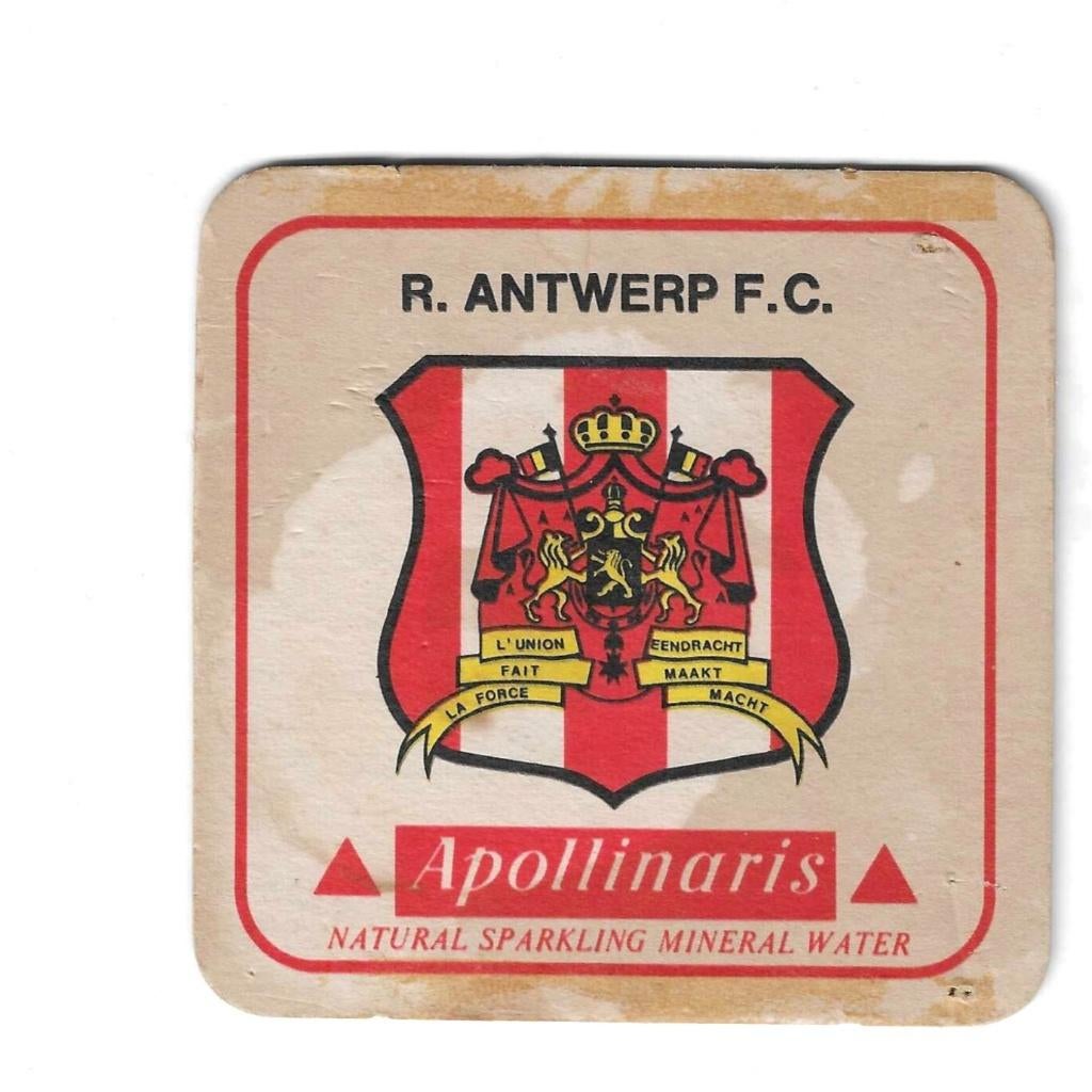 Ancien tapis à bière R.Antwerp F.C, Enlèvement ou Envoi, Utilisé, Sous-bock, Autres marques
