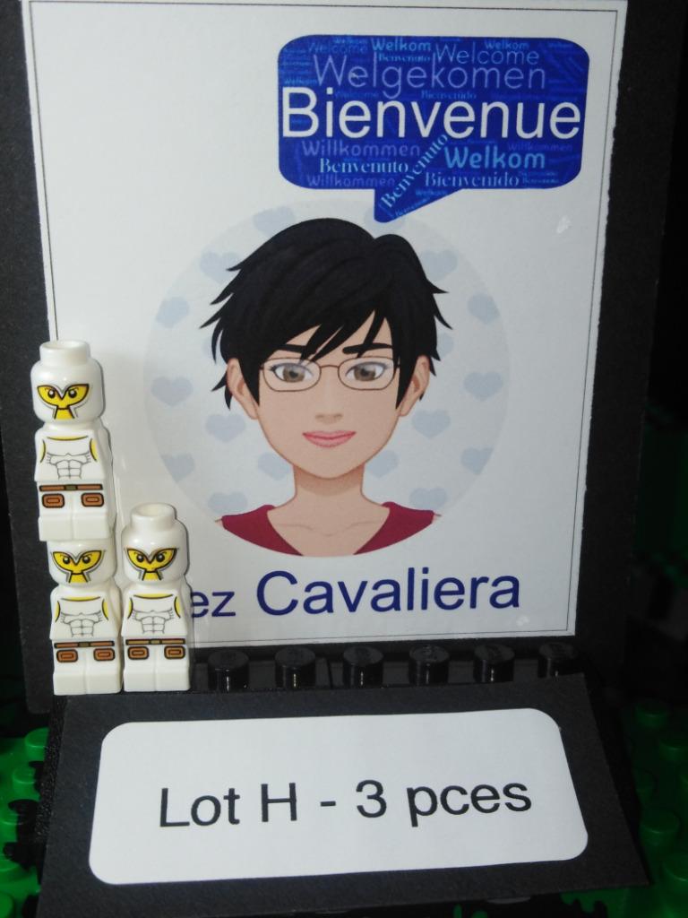 Lot H : 3 micro-figurines Lego Games Gladiateurs Blancs Mino, Enlèvement ou Envoi, Comme neuf, Briques en vrac, Lego