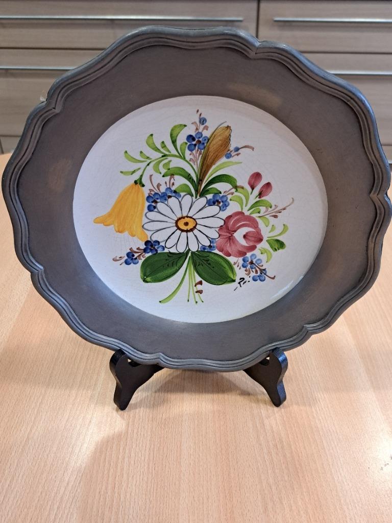 2 assiettes murales décoratives Bassano, Enlèvement