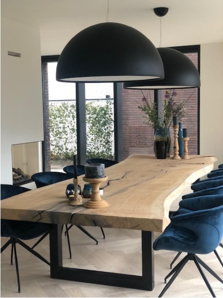 Boomstamtafel, Boomstam, Eiken Boomstamtafel, Boomstam tafel, Huis en Inrichting, Ophalen, Eikenhout, Overige vormen, Nieuw