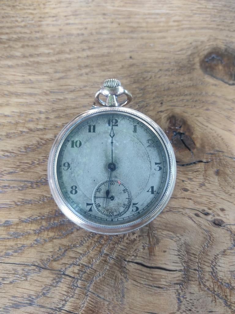 Montre à gousset plaquée or. MGBM Genève, Autres marques, Or, Enlèvement, Inconnu