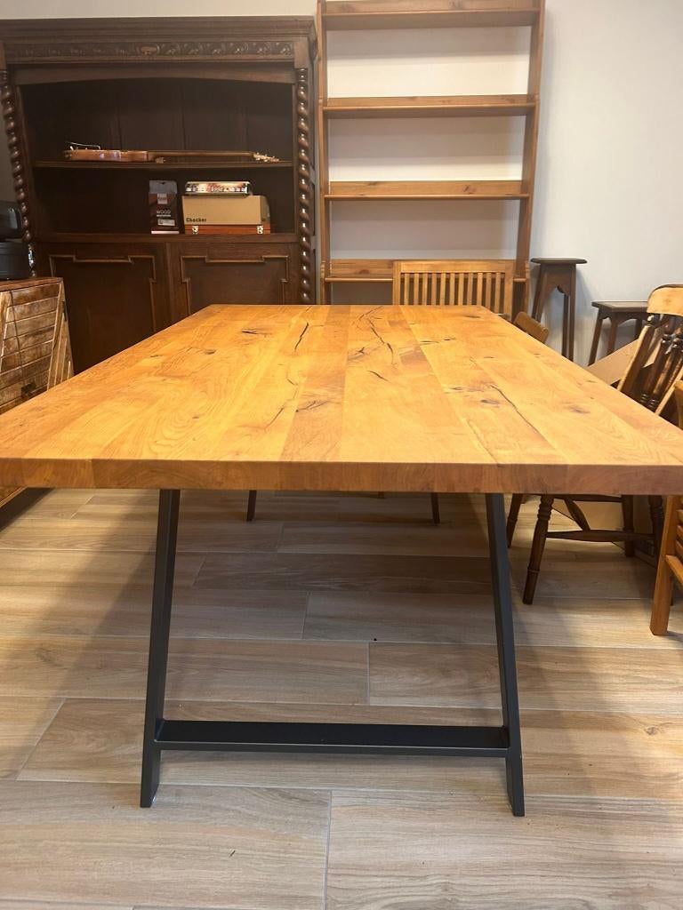 Eettafel, Ophalen, 150 tot 200 cm, Zo goed als nieuw, Vijf personen of meer