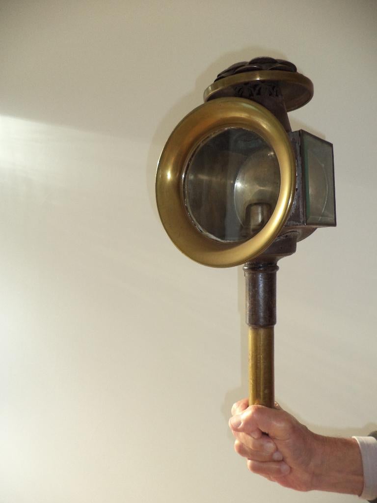 XIXe koetslamp lantaarn spiegelende toorts paardenkoets lamp, Enlèvement