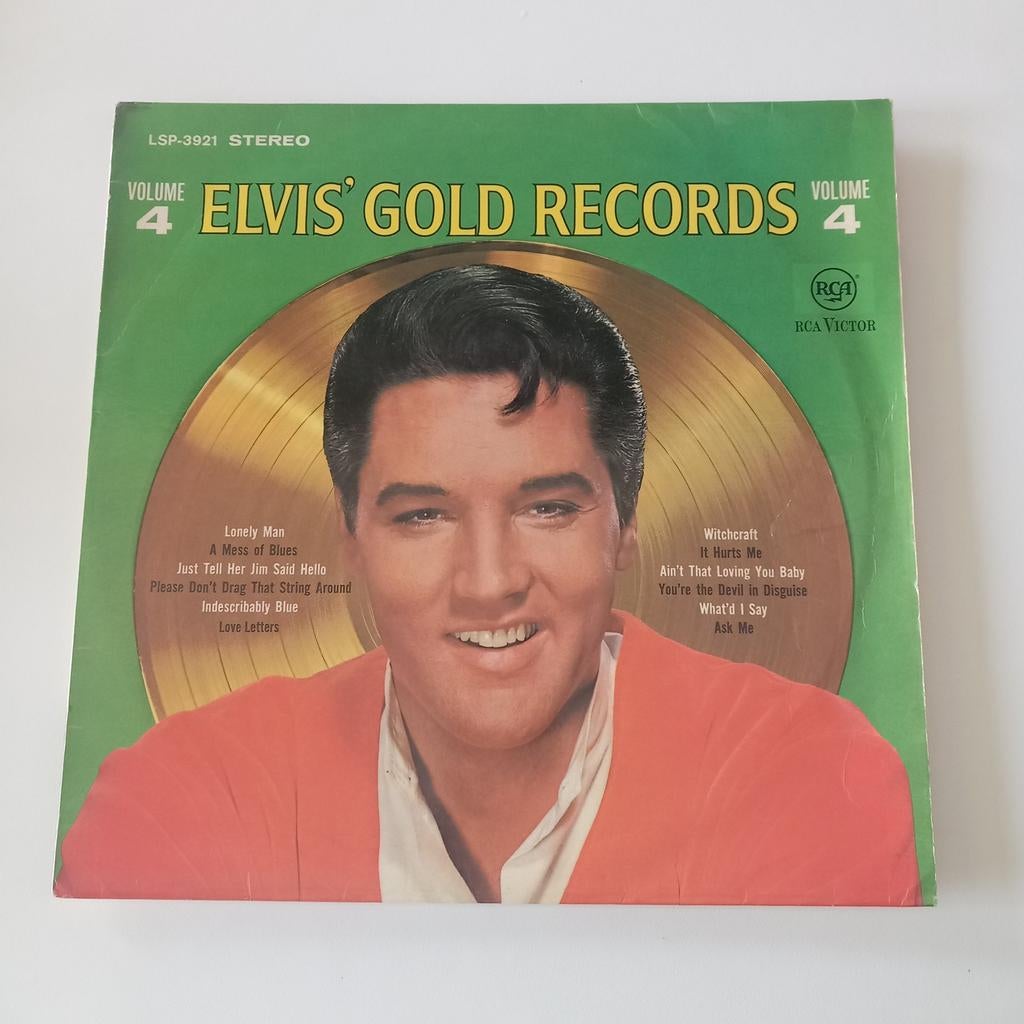 Elvis Presley Gokd Records vol.4 Lp vinyl 1968, Ophalen of Verzenden, Zo goed als nieuw