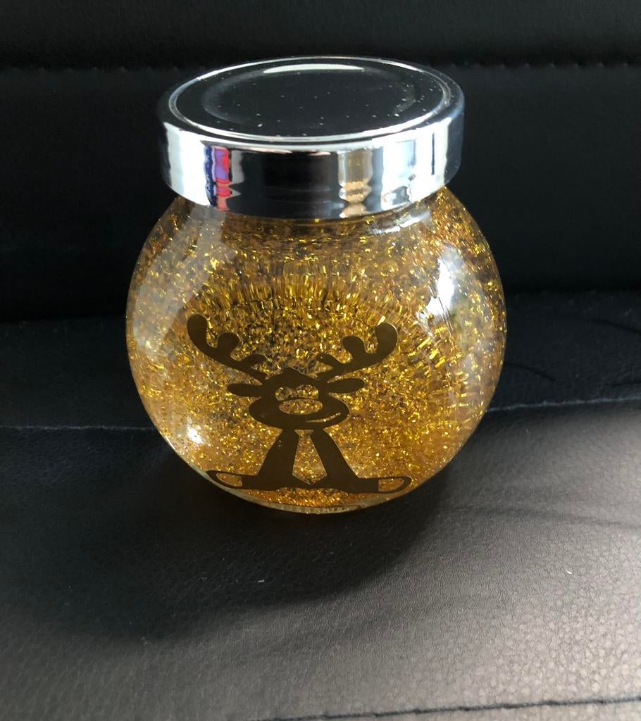 glazen sneeuwbol gouden glitterbol, Enlèvement ou Envoi, Neuf