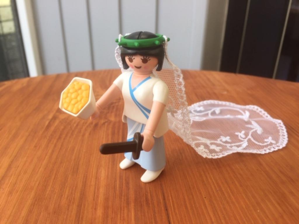 Playmobil bruid met sluier, Ophalen of Verzenden, Zo goed als nieuw, Los Playmobil