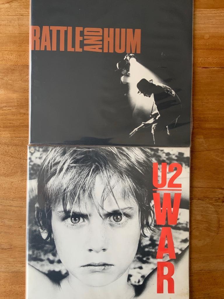 U2 2 LP’s War, Rattle and hum, Cd's en Dvd's, Vinyl | Pop, Ophalen of Verzenden, Gebruikt