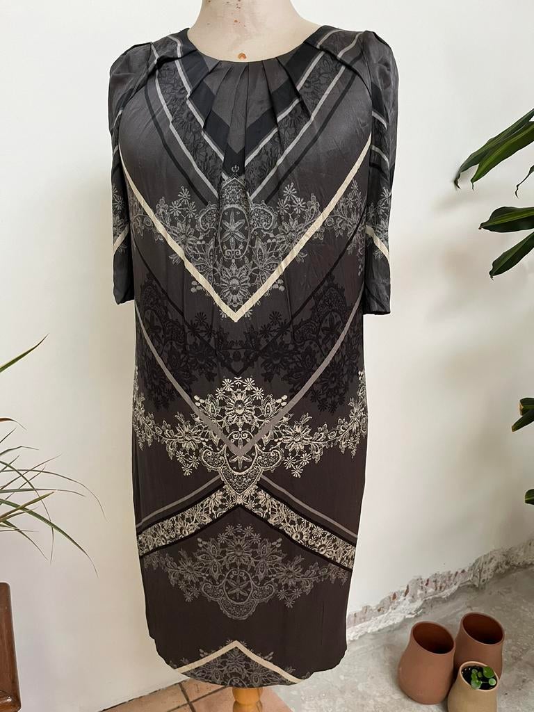 Jurk Talking French, m36, 100% zijde, Talking French, Ophalen of Verzenden, Knielengte, Maat 36 (S)