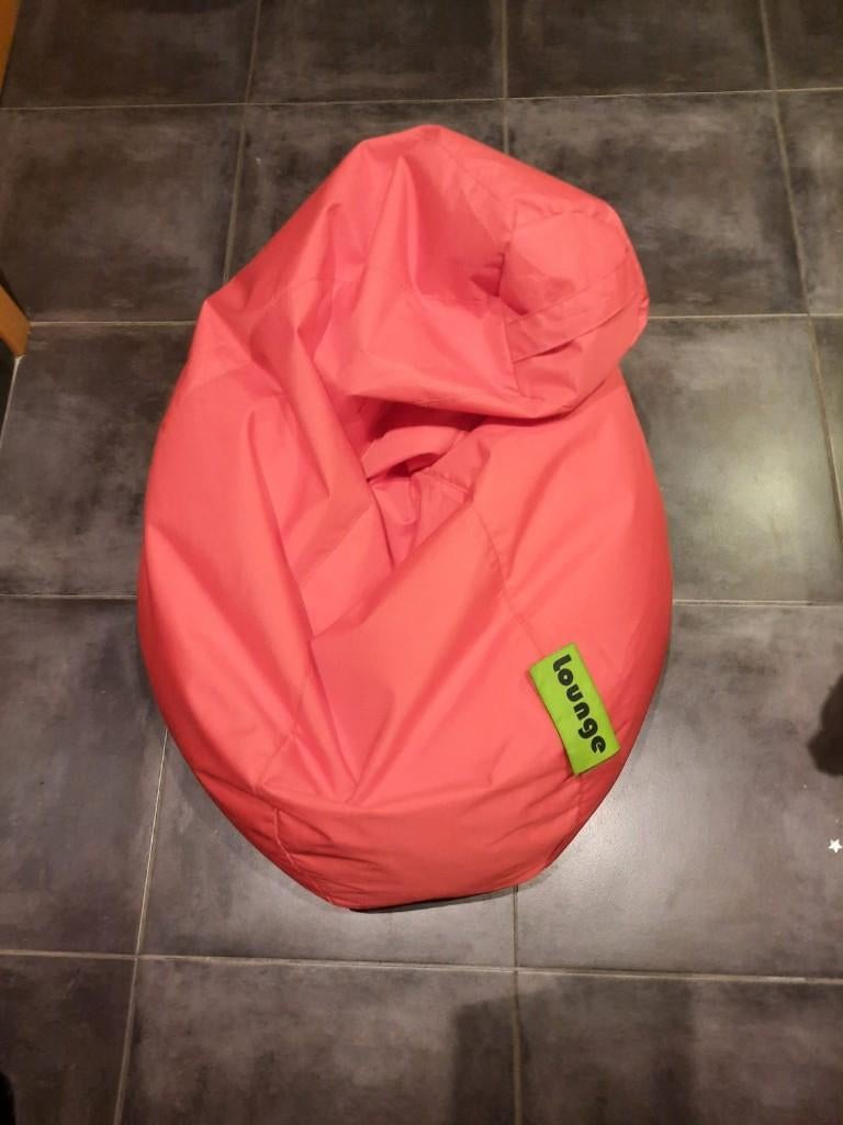 Pouf poire de couleur rouge, Enlèvement, Comme neuf, Autres types