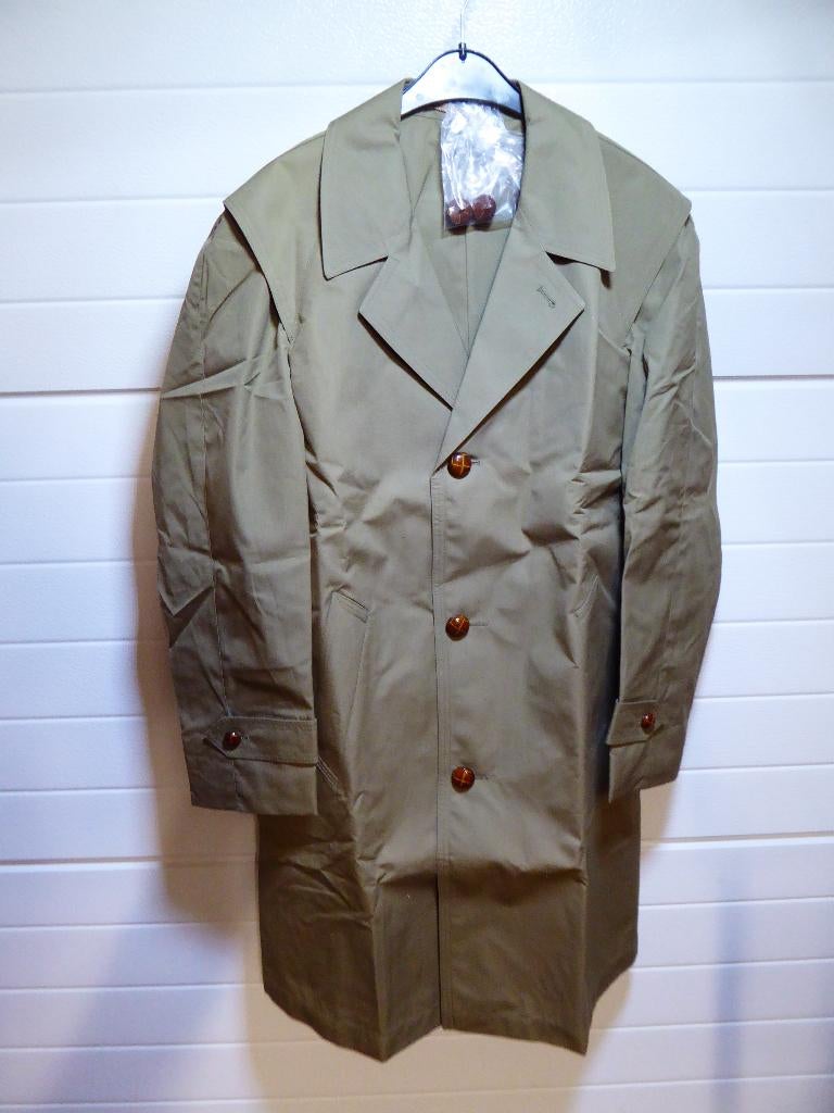 Armée Belge " trench coat " vintage - ABL, Enlèvement ou Envoi, Armée de terre, Vêtements ou Chaussures