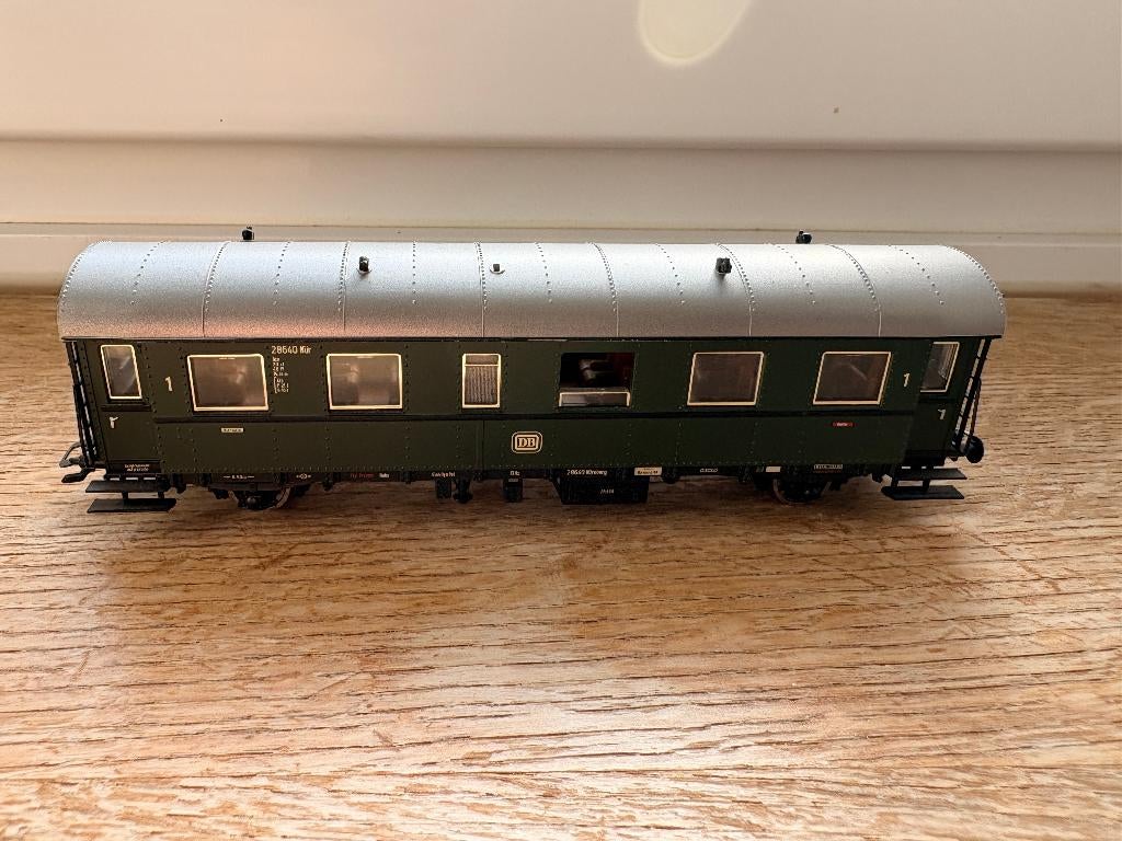 ROCO h0 - Voiture 1ère classe "Donnerbüchse" de la DB, Analogique, Enlèvement ou Envoi, Wagon, Roco