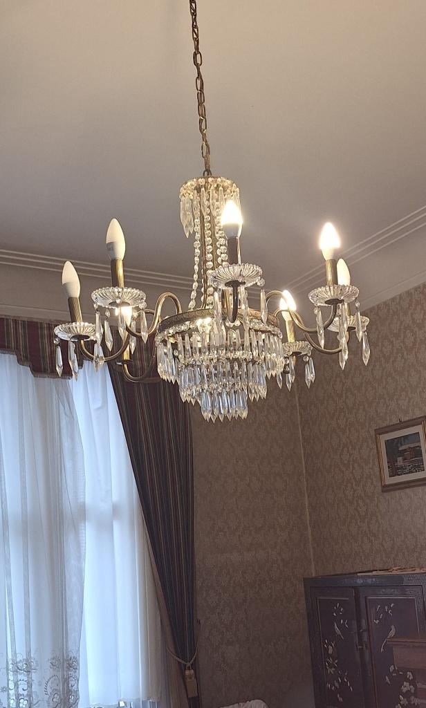 Prachtige kristallen luchter, Ophalen, Zo goed als nieuw, Klassiek