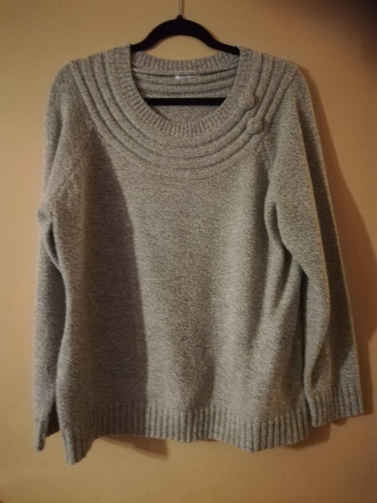 GEBREIDE BLOUSE MAAT XL, Maat 46/48 (XL) of groter, Ophalen of Verzenden, Zo goed als nieuw, Grijs