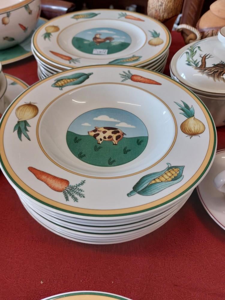 Assiettes creuses Villeroy et Boch A la ferme Les Animaux, Huis en Inrichting, Ophalen of Verzenden