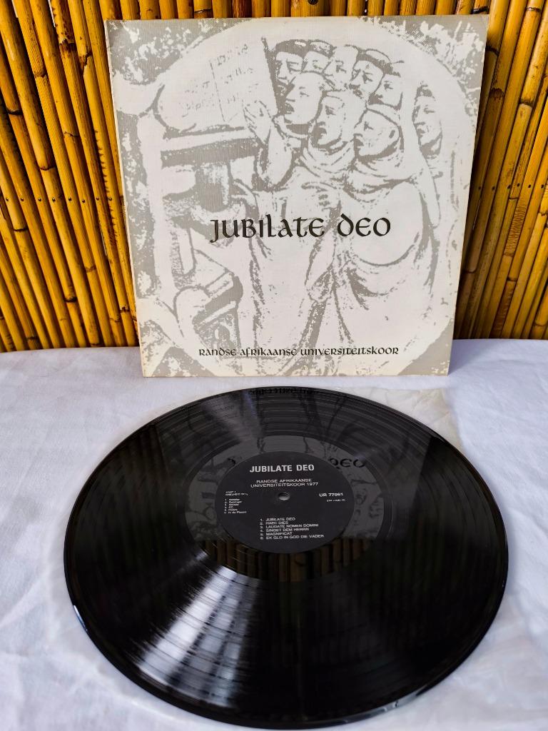 33t Jubilate Deo LP/Vinyl Randese Afrikaanse Univeriteits, Gebruikt, 12 inch, Vocaal, Middeleeuwen en Renaissance