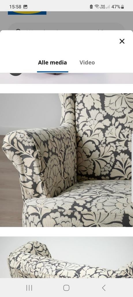 Nieuwe zetelhoes grijs wit voor de zetel, Enlèvement