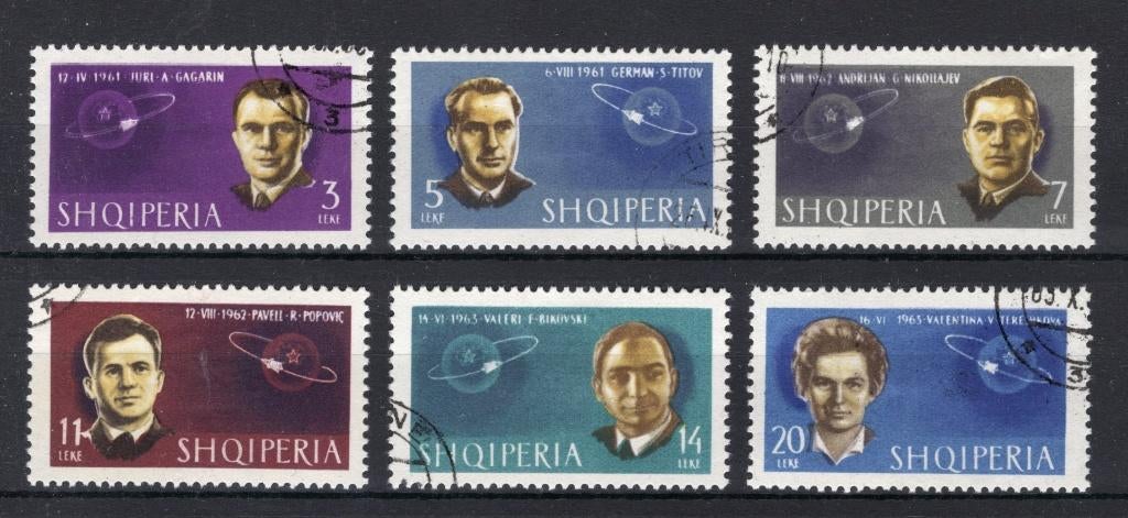 ALBANIE Yt. 635/640 estampillée 1963, Enlèvement ou Envoi, Autres pays, Affranchi